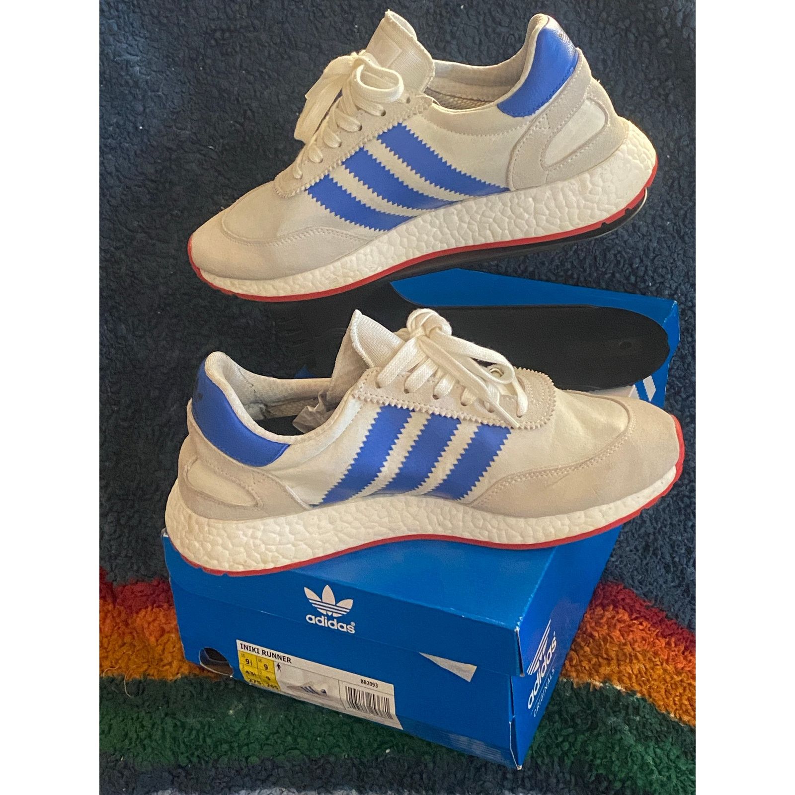 Adidas Adidas Iniki Runner Pride of the 70s USA m9.5 w11 Size US 9.5 / EU 42-43 - 3 Thumbnail