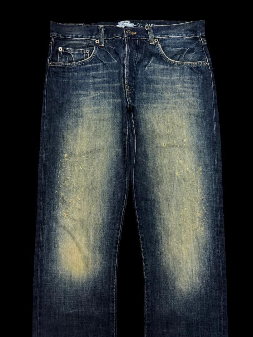 Vintage FLARE 90s Insane Japanese Rafter Rusty Mudwash Distressed Size US 31 - 3 Thumbnail