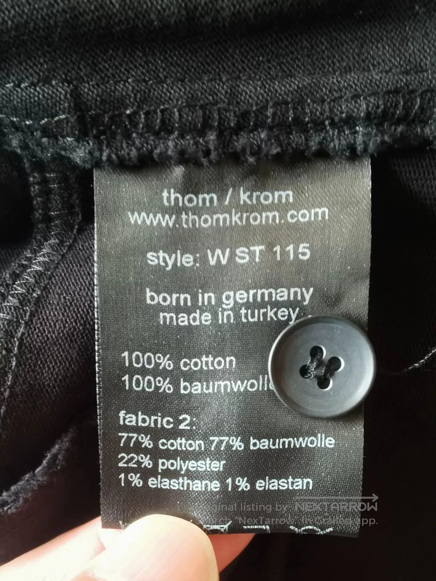 Thom Krom Thom Krom Black Women's Pants. Size 27" / US 4 / IT 40 - 8 Thumbnail