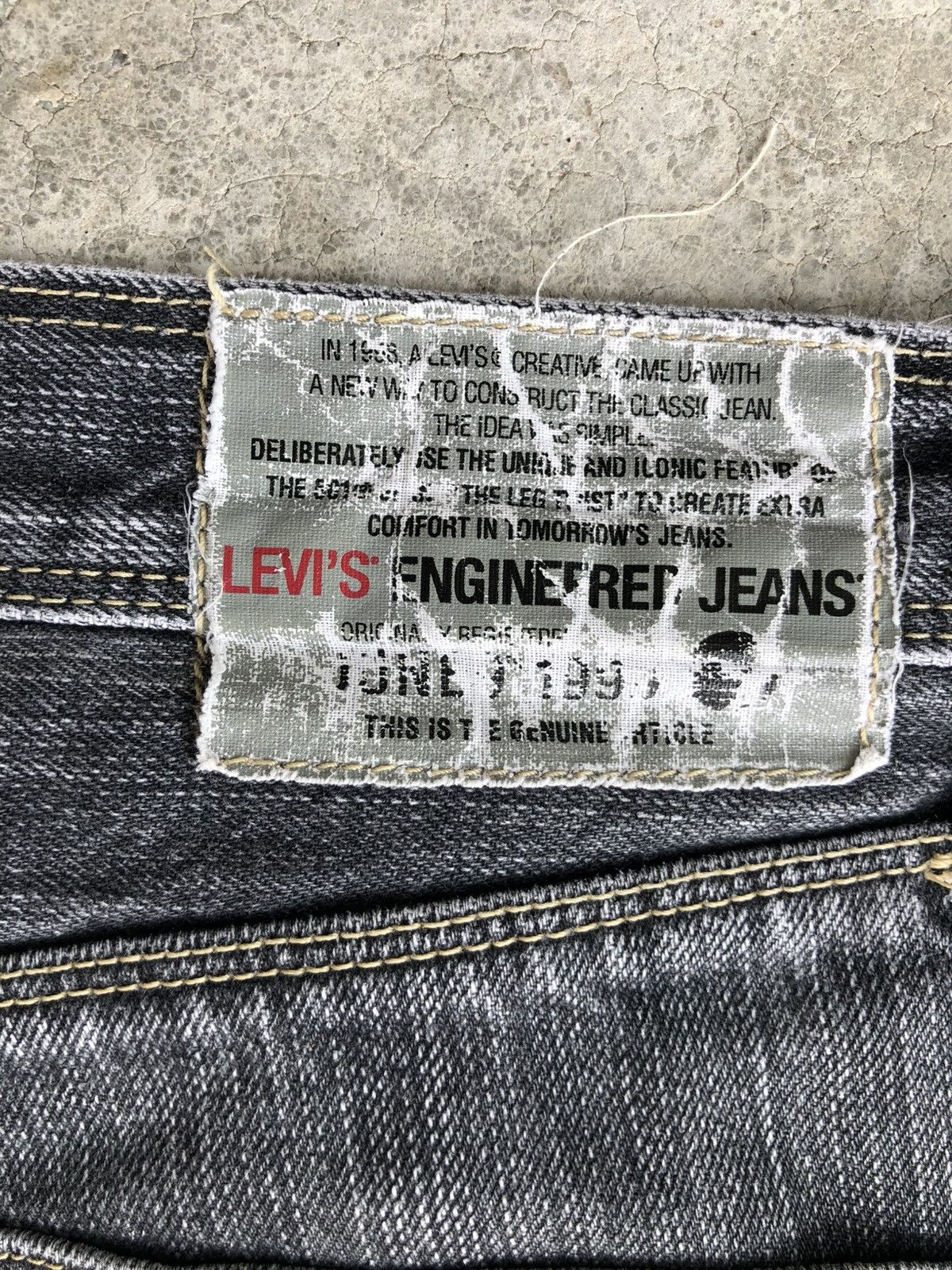 If Six Was Nine Y2k Levi’s Engineered Flared Jeans Distressed Bootcut Size US 34 / EU 50 - 18 Thumbnail