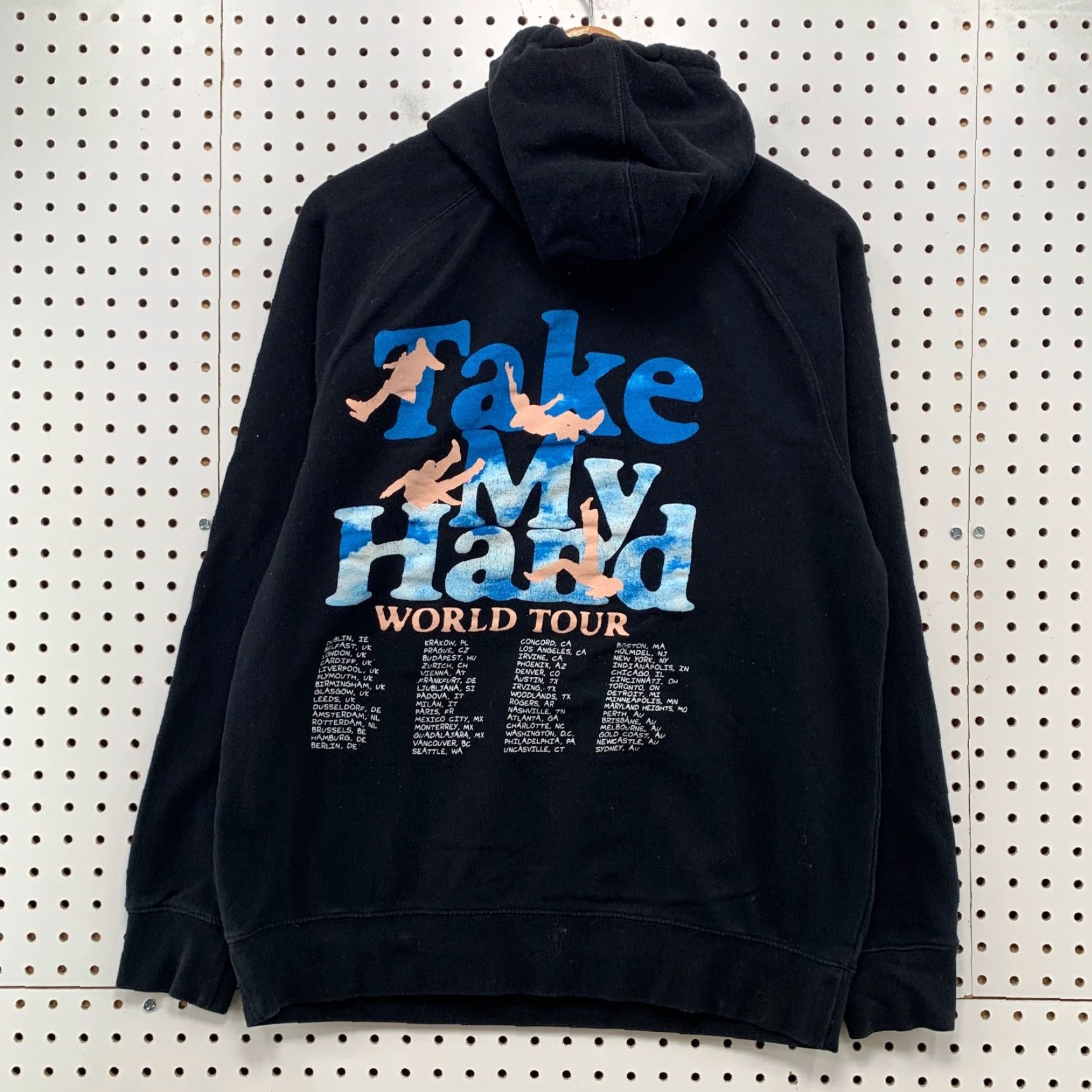 AS Colour 5 Seconds Of Summer Hoodie Mens Medium Black Take My Hand World Tour Shirt Size US L / EU 52-54 / 3 - 2 Thumbnail