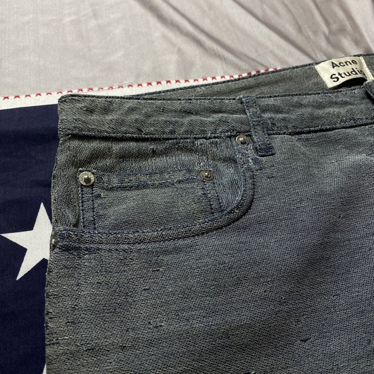 Acne Studios × Japanese Brand Rarest Ance Studios distressed inside out avant-garde jeans Size US 32 / EU 48 - 4 Thumbnail
