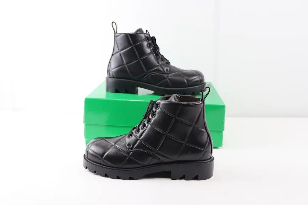 Bottega Veneta o1rshd1 Q:2 / Quilted Strut Boots in Black Size US 11 / EU 44 - 14 Thumbnail