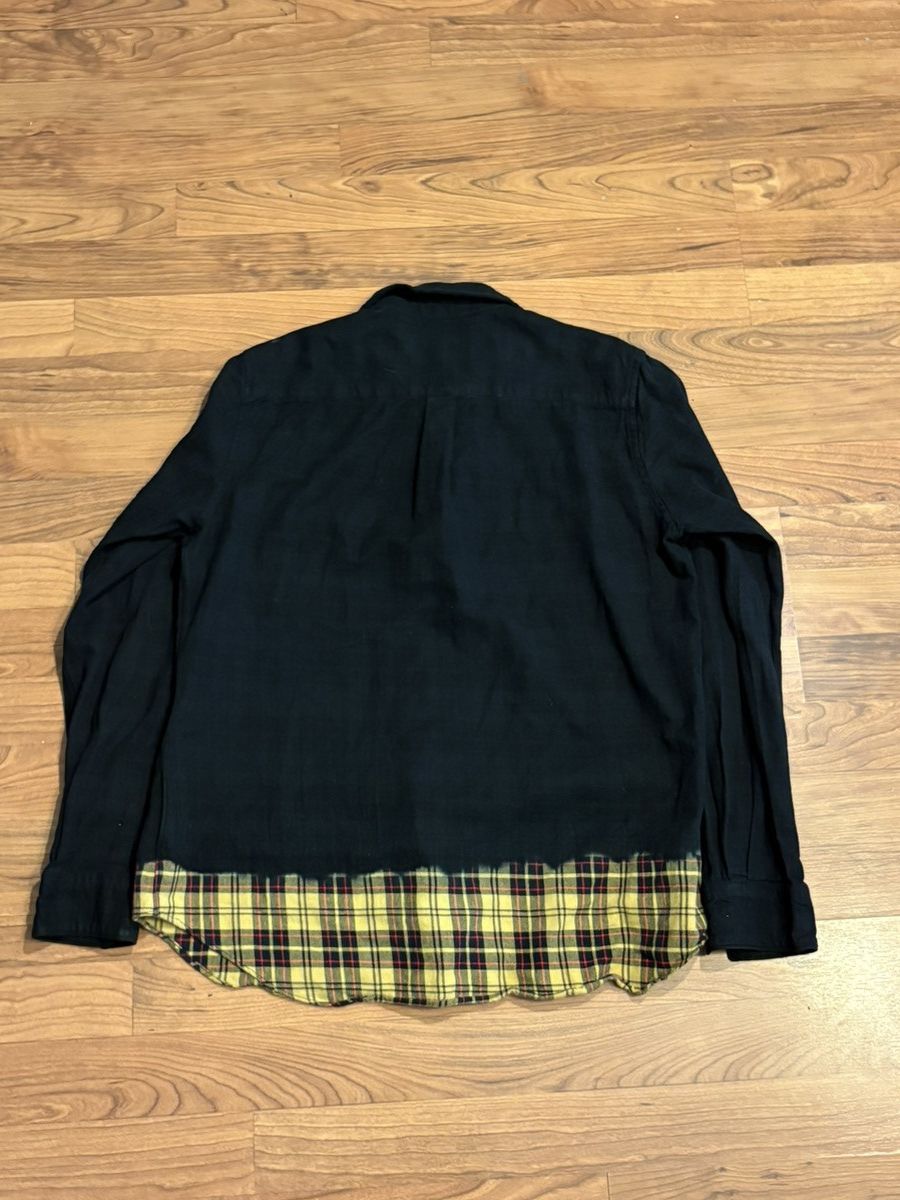 Comme des Garcons Black 🏁 RARE 2009 BLACK Comme des Garçons Plaid Switch Hem Shirt Size US L / EU 52-54 / 3 - 5 Thumbnail