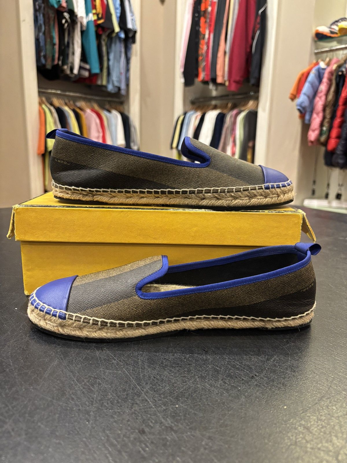 Fendi Fendi Espadrilles Blue/Brown Size US 10 / IT 40 - 2 Thumbnail
