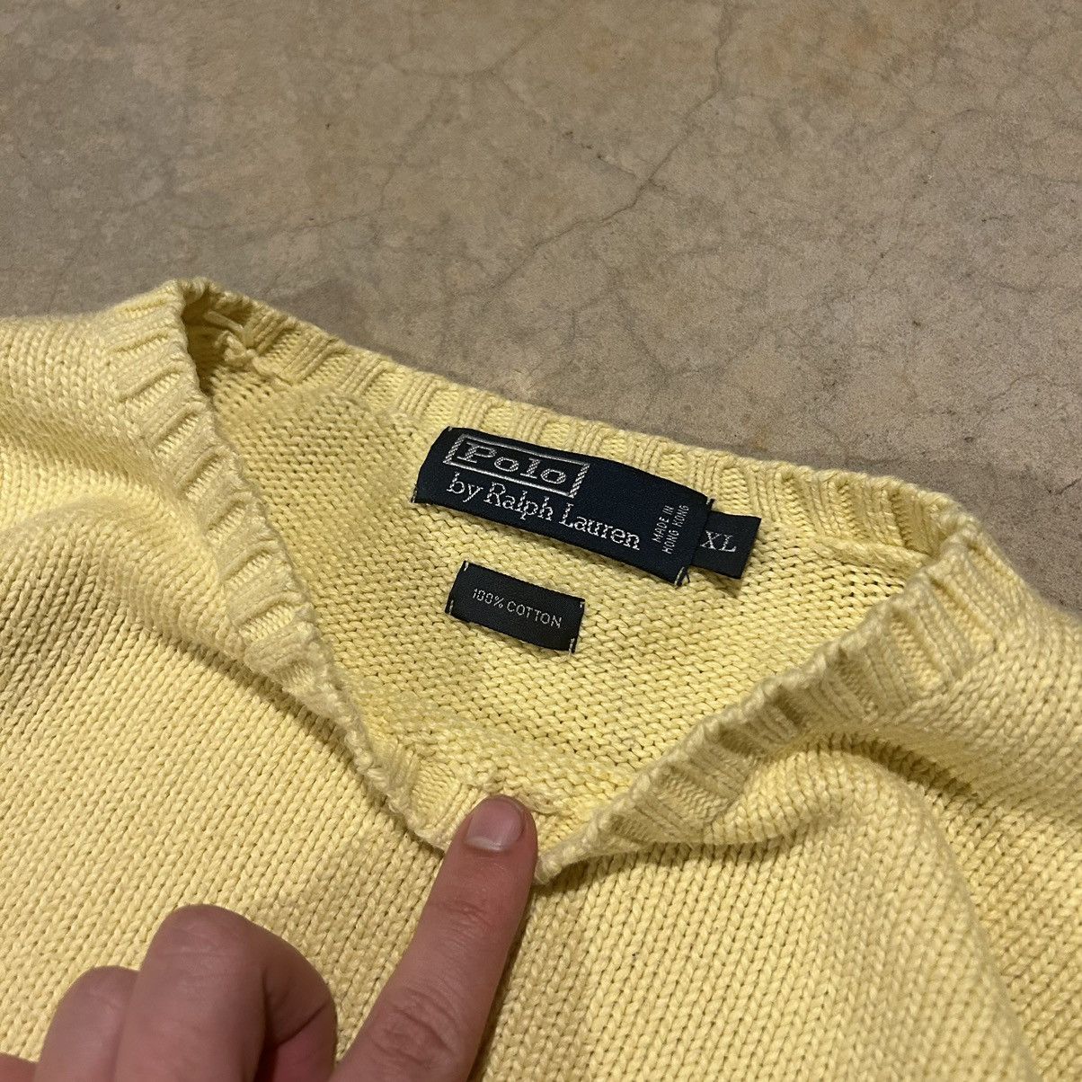 Polo Ralph Lauren × Vintage Essential Vintage 90s Polo Ralph Lauren Knit Sweater Size US XL / EU 56 / 4 - 4 Thumbnail