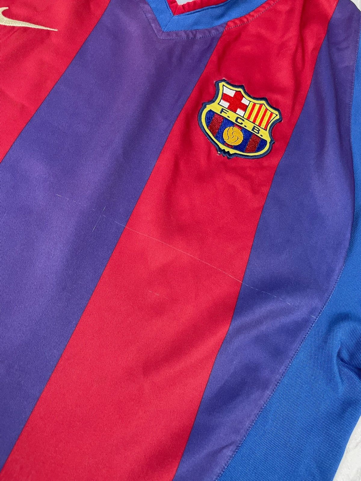 Nike Vintage Nike Barcelona soccer jersey size L retro rare Size US L / EU 52-54 / 3 - 4 Thumbnail