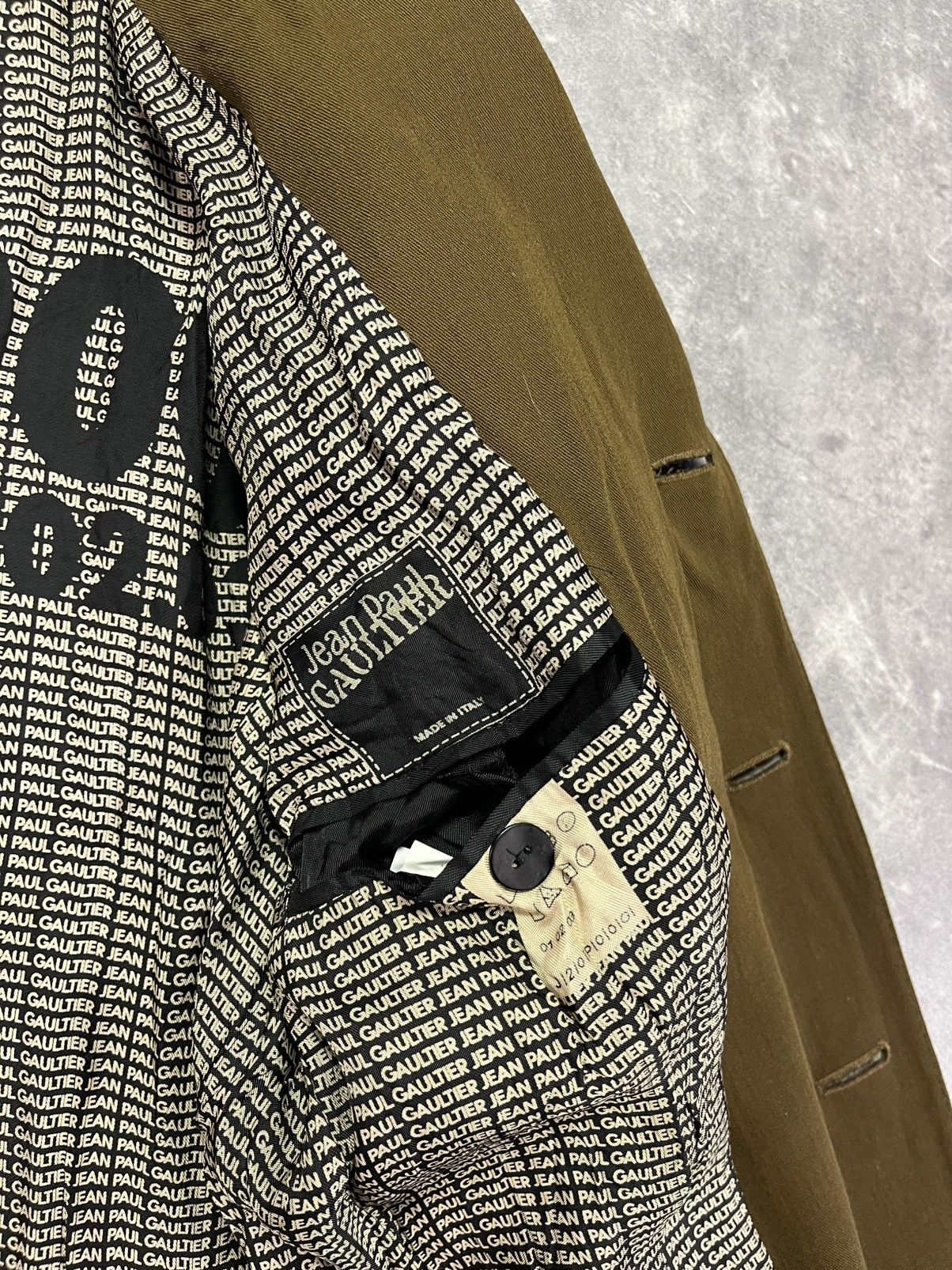 Jean Paul Gaultier 1999/2000 Jean Paul Gaultier Buttoned Blazer Jacket 50 Size 40L - 12 Thumbnail