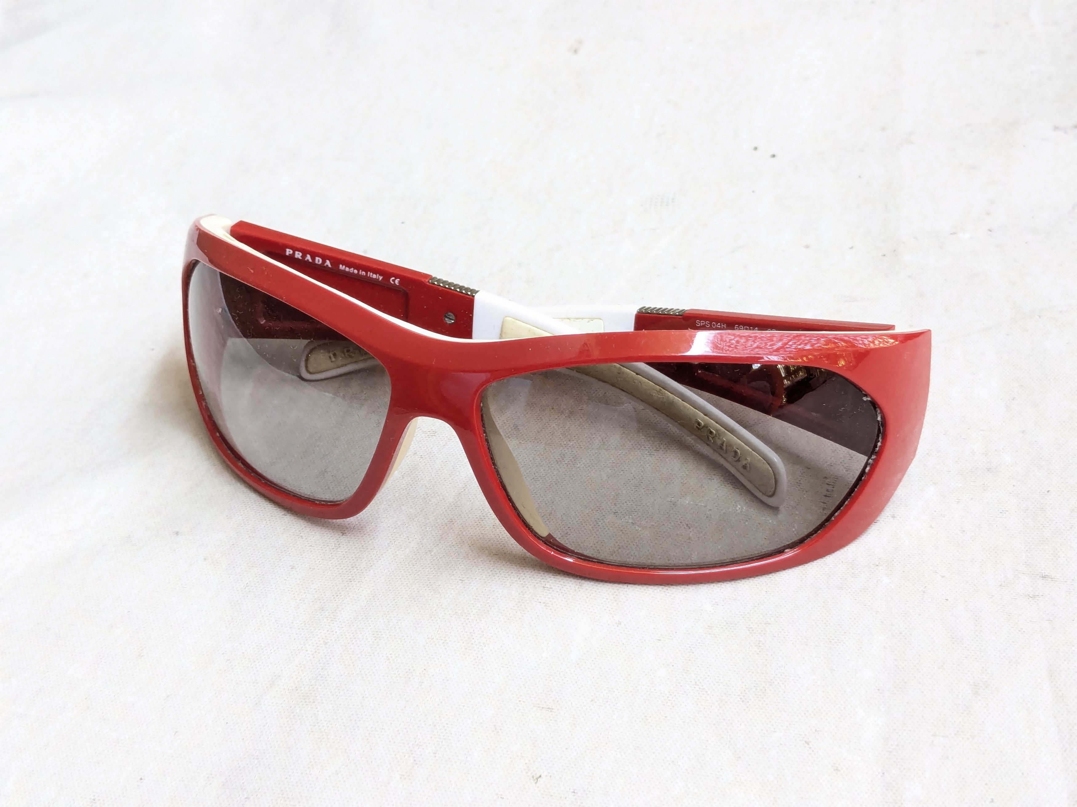 Prada Prada Sunglasses Linea Rossa Sport SPS04H Red White Size ONE SIZE - 4 Thumbnail