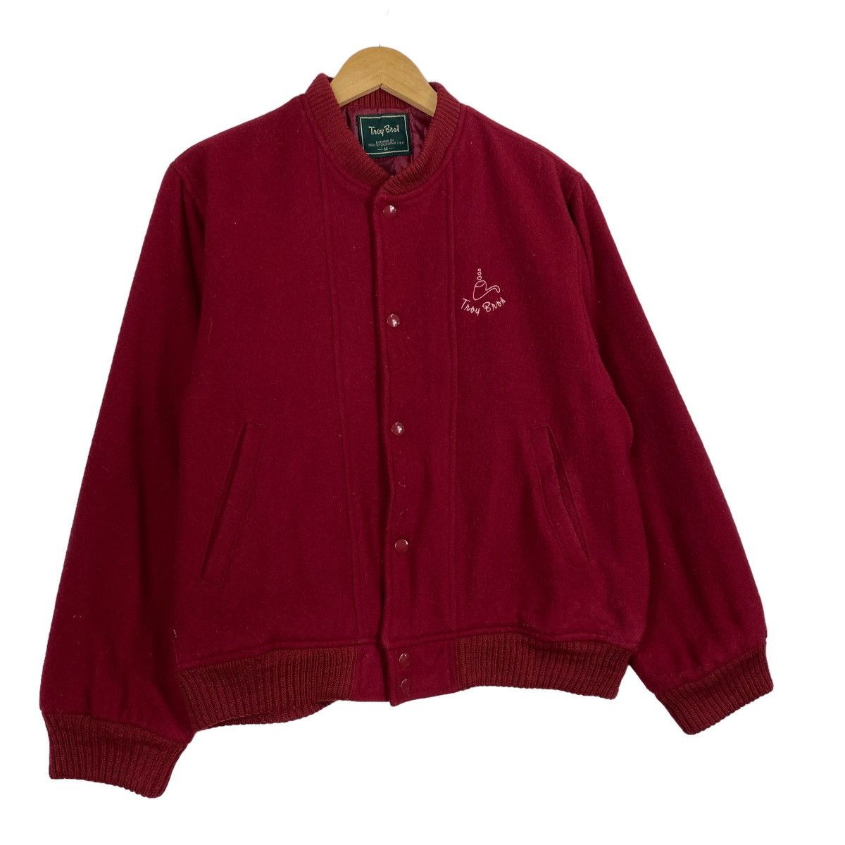 Japanese Brand Vintage 90s Troy Bros Bomber Jacket Size US L / EU 52-54 / 3 - 3 Thumbnail