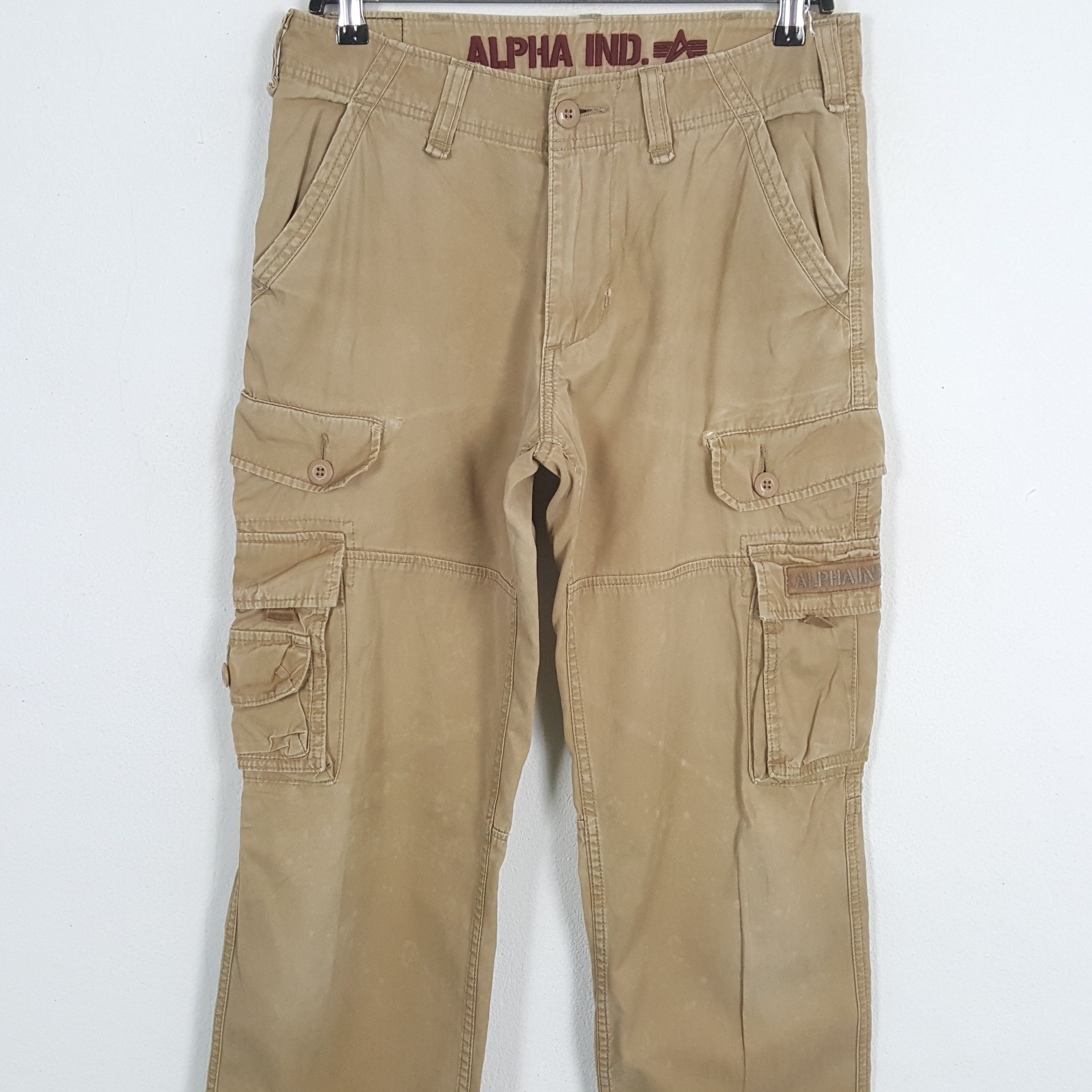 Alpha Industries × Vintage ALPHA INDUSTRIES Cargo Pants Style Size US 31 - 2 Thumbnail