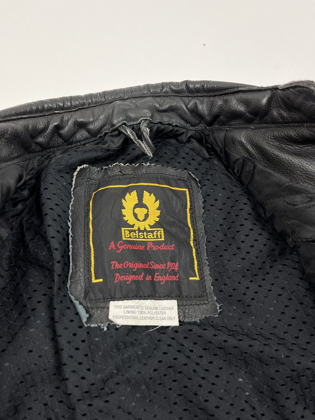 Belstaff × Vintage Rare🔥Vintage 90s Belstaff Leather Biker/Racing Jacket Size US S / EU 44-46 / 1 - 21 Thumbnail
