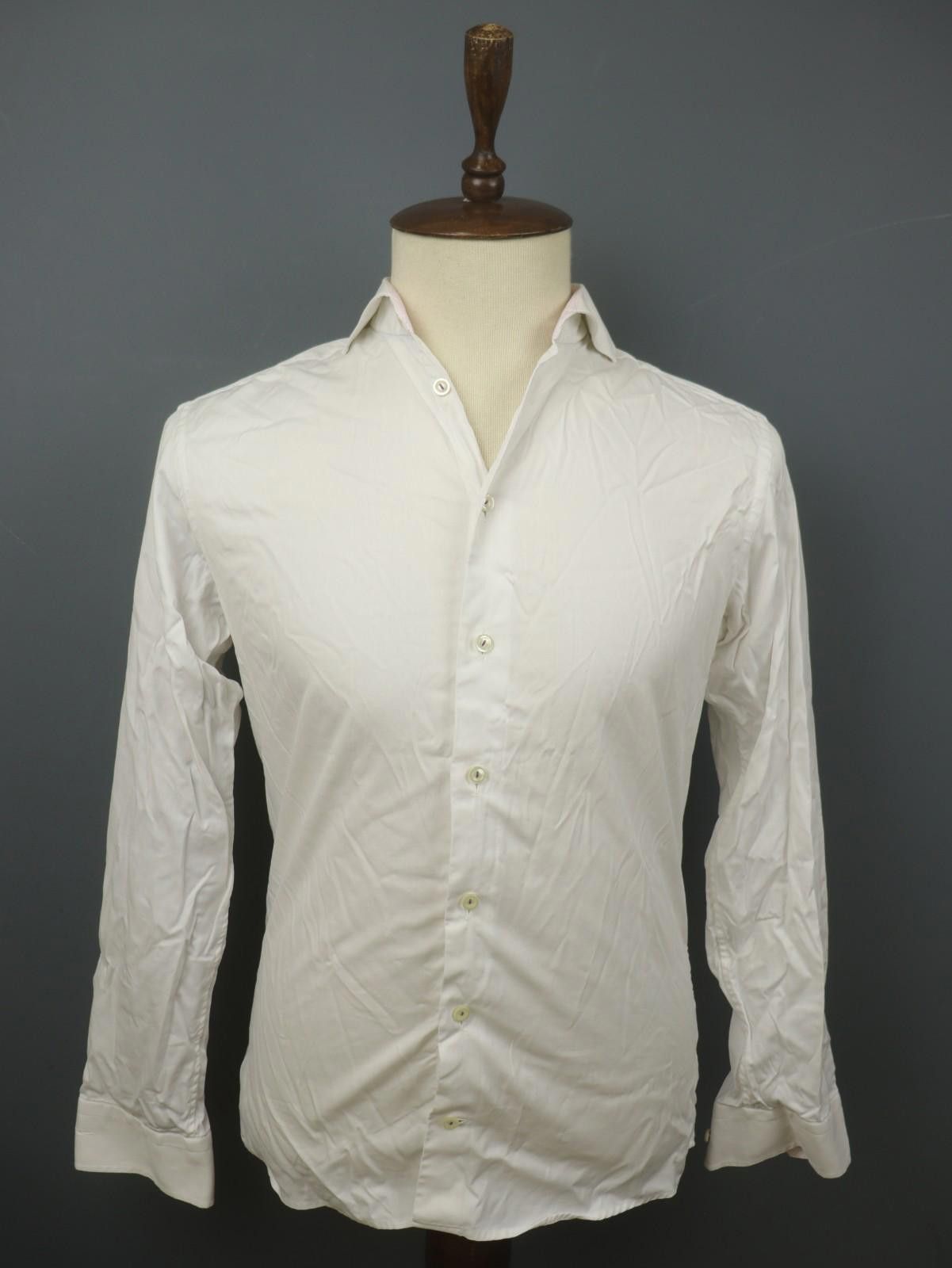 Eton Eton White 100% Cotton Collared Dress Shirt Size 40 Size 38R - 1 Thumbnail