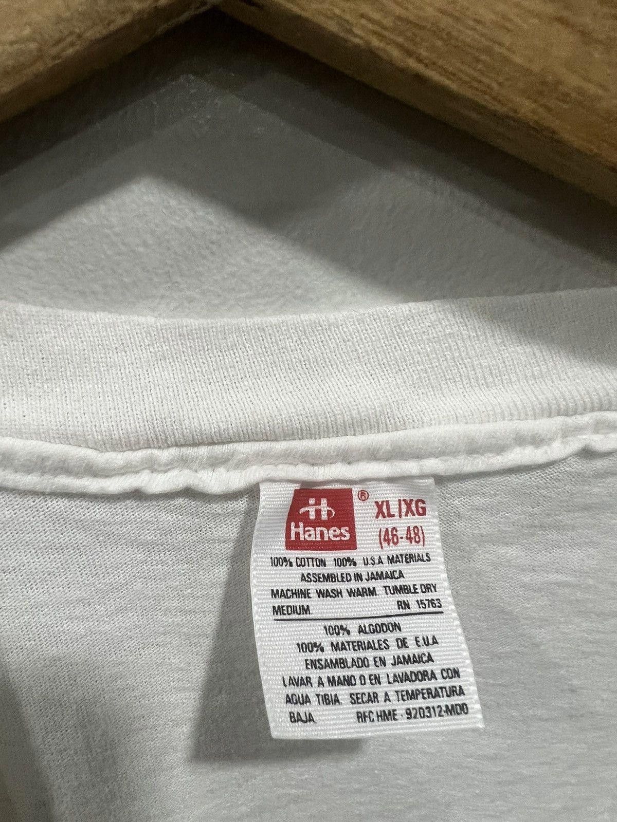 Vintage Vintage Single Stitched Blank Tee Shirt white vneck Size US XL / EU 56 / 4 - 2 Thumbnail