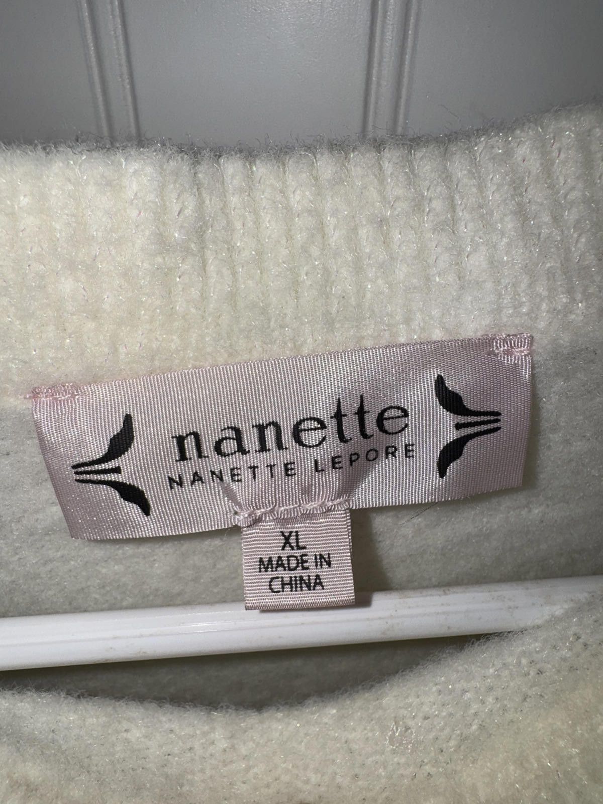 Other Nanette Lepore Cream XL Sweater Size XL / US 12-14 / IT 48-50 - 2 Thumbnail