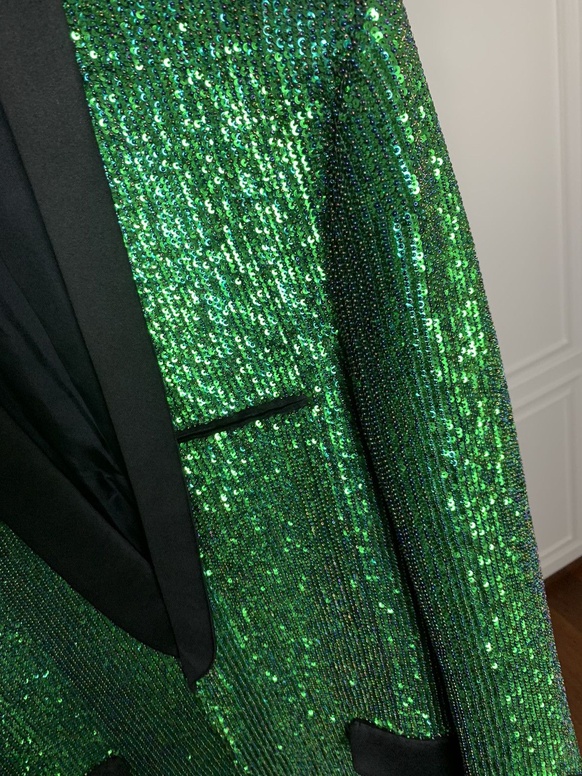 Saint Laurent Paris Saint Laurent 2014FW Green Embellished Coat Size US S / EU 44-46 / 1 - 3 Thumbnail