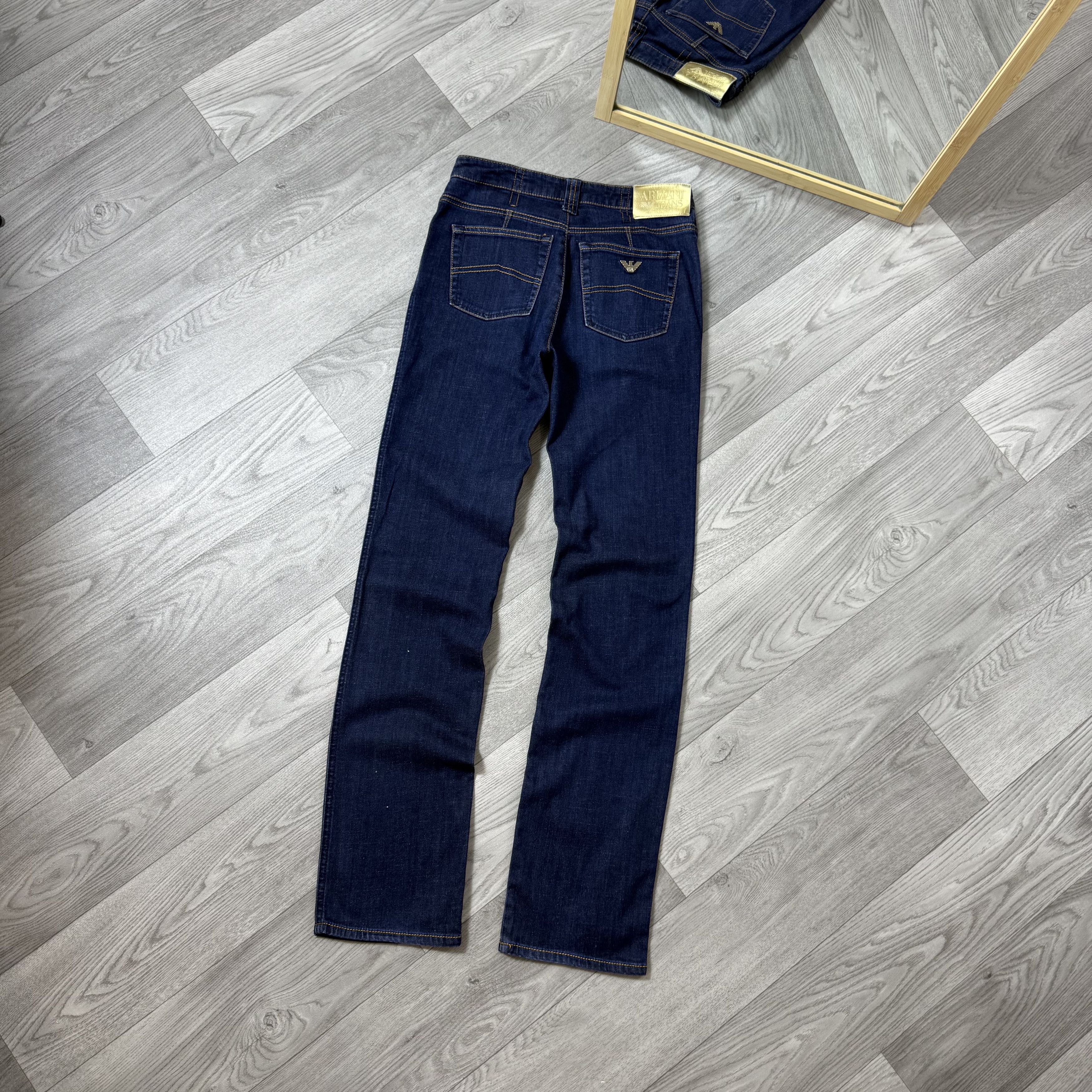 Armani Vintage Armani Jeans Indigo Blue Slim Fit Womens Jeans Pants Size 26" / US 2 / IT 38 - 1 Thumbnail
