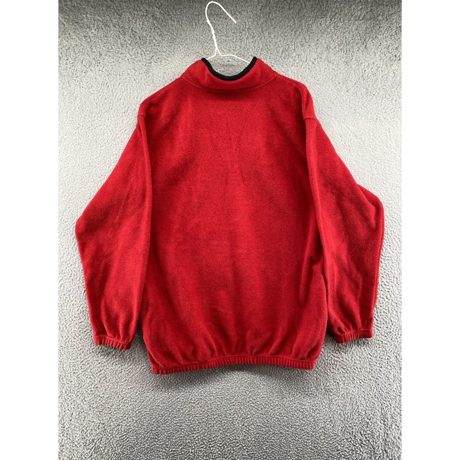 JCPenney VINTAGE USA Olympics Mens Red Pullover Jacket JC Penney 1/4 Snap SZ L Size US L / EU 52-54 / 3 - 7 Thumbnail
