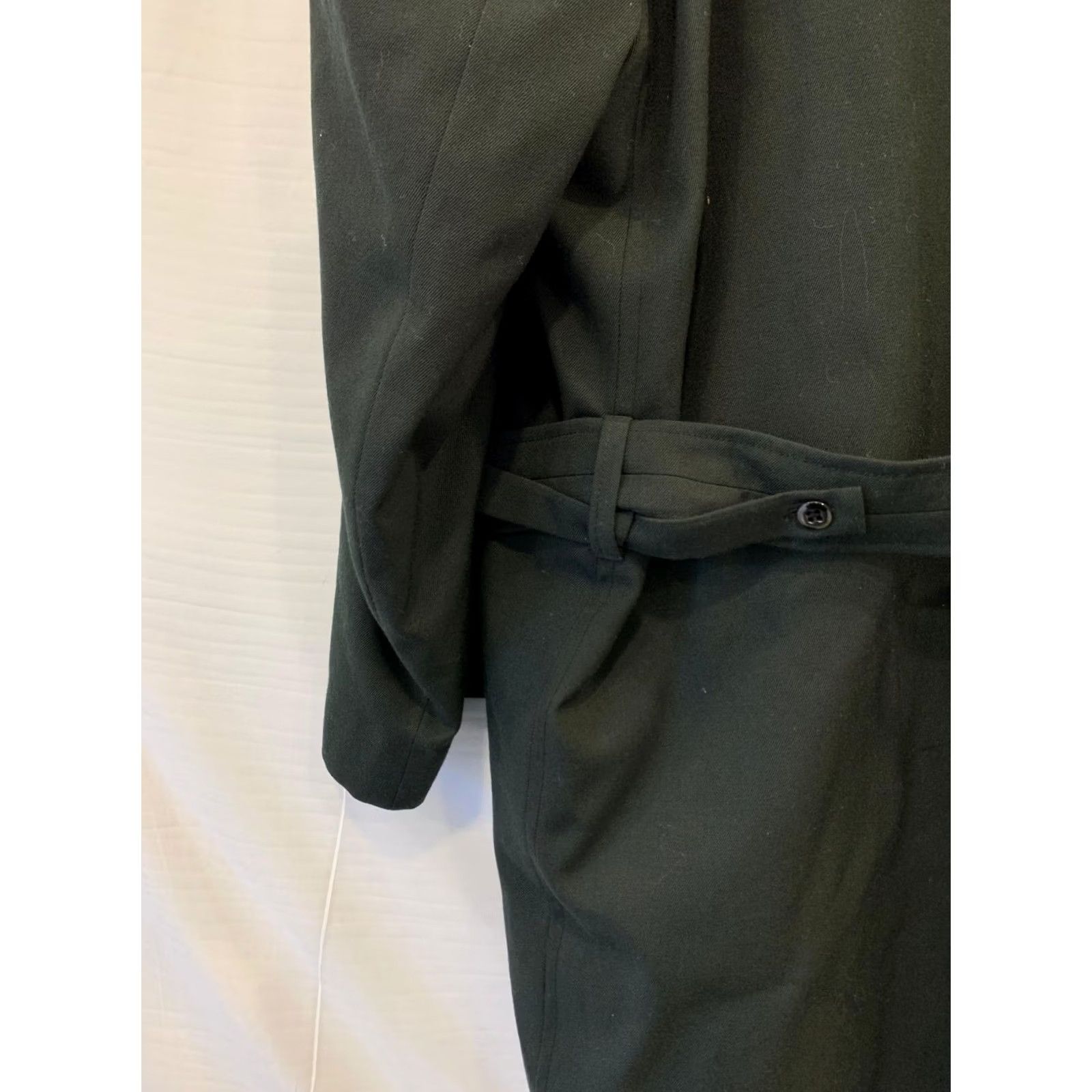 Vintage VINTAGE Mario Master Tailor Ottawa Long Trench Coat Men’s XL Belted Wool Black Size US XL / EU 56 / 4 - 7 Thumbnail