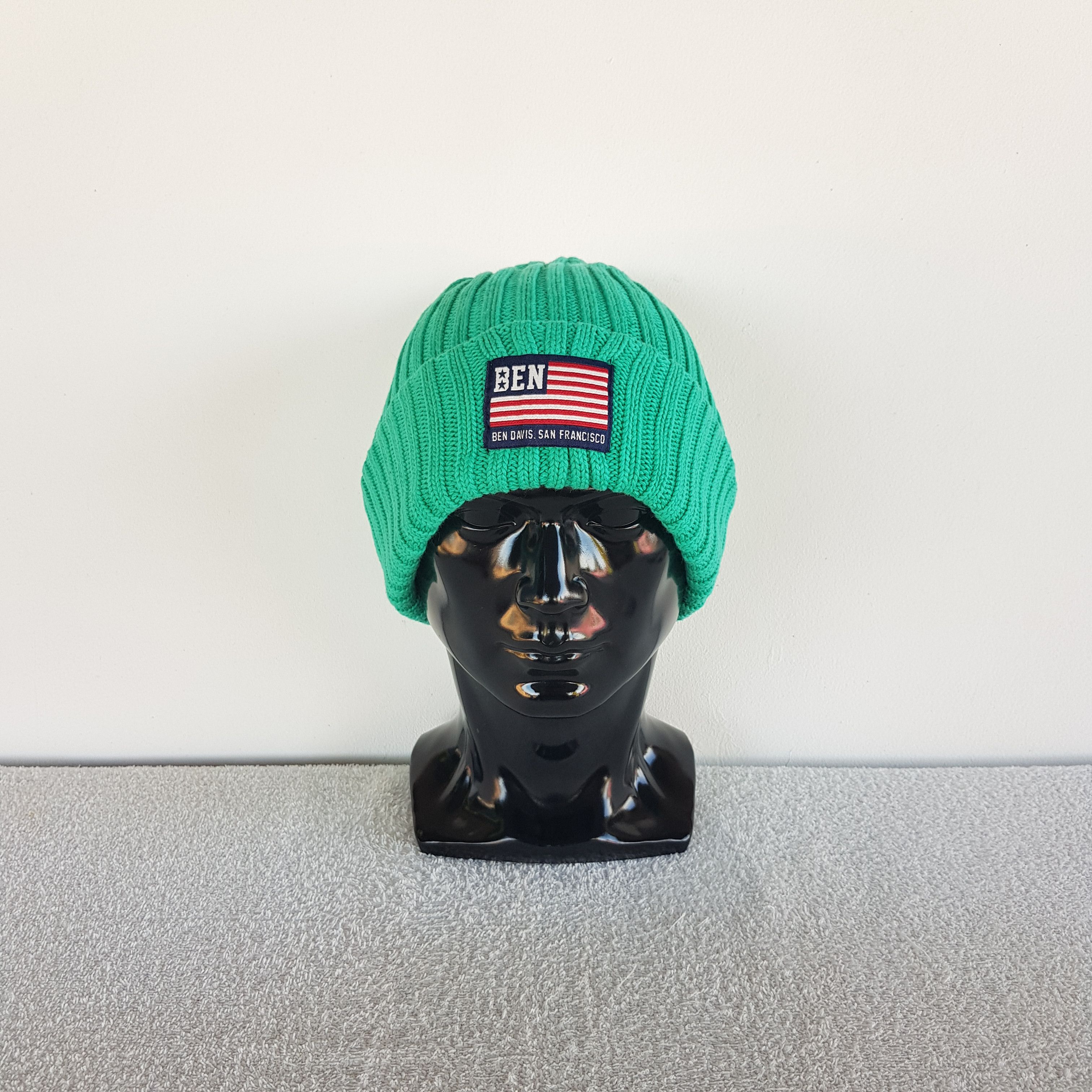 Ben Davis Vintage Ben Davis Beanie Ribbed Isle Knit Snow Caps Hats. Size ONE SIZE - 1 Thumbnail