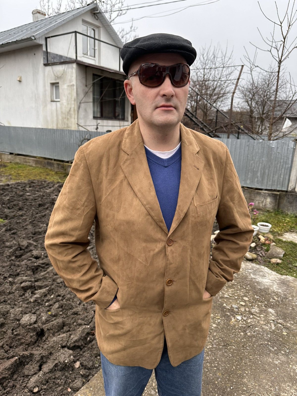 Japanese Brand Mcneal Men's Elbow Jacket Blazer Sporty Business Size 54 XL Size 54R - 1 Thumbnail