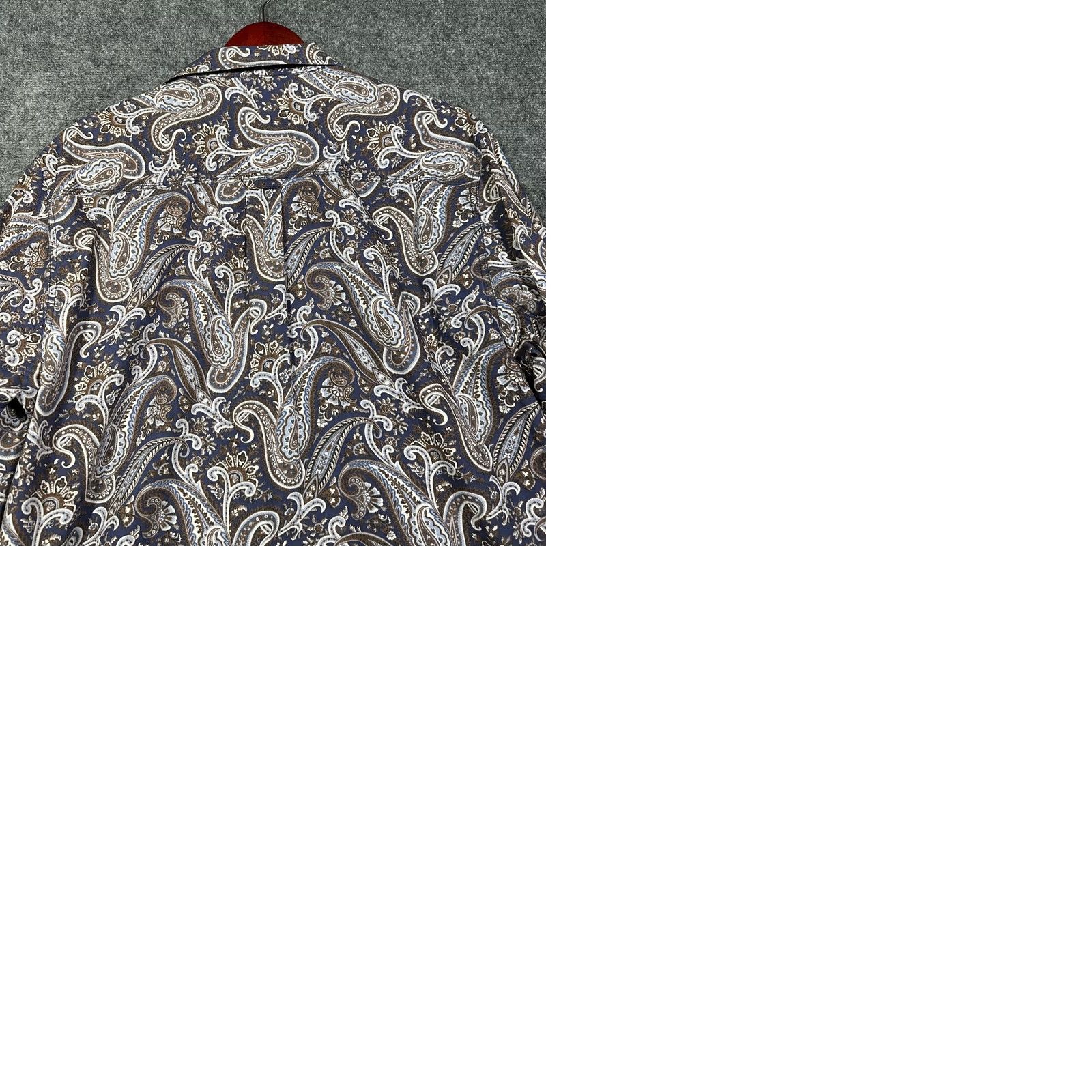 Tommy Bahama Tommy Bahama Jeans Shirt Mens XL Button Down Cotton Blue Paisley Pocket Size US XL / EU 56 / 4 - 9 Thumbnail