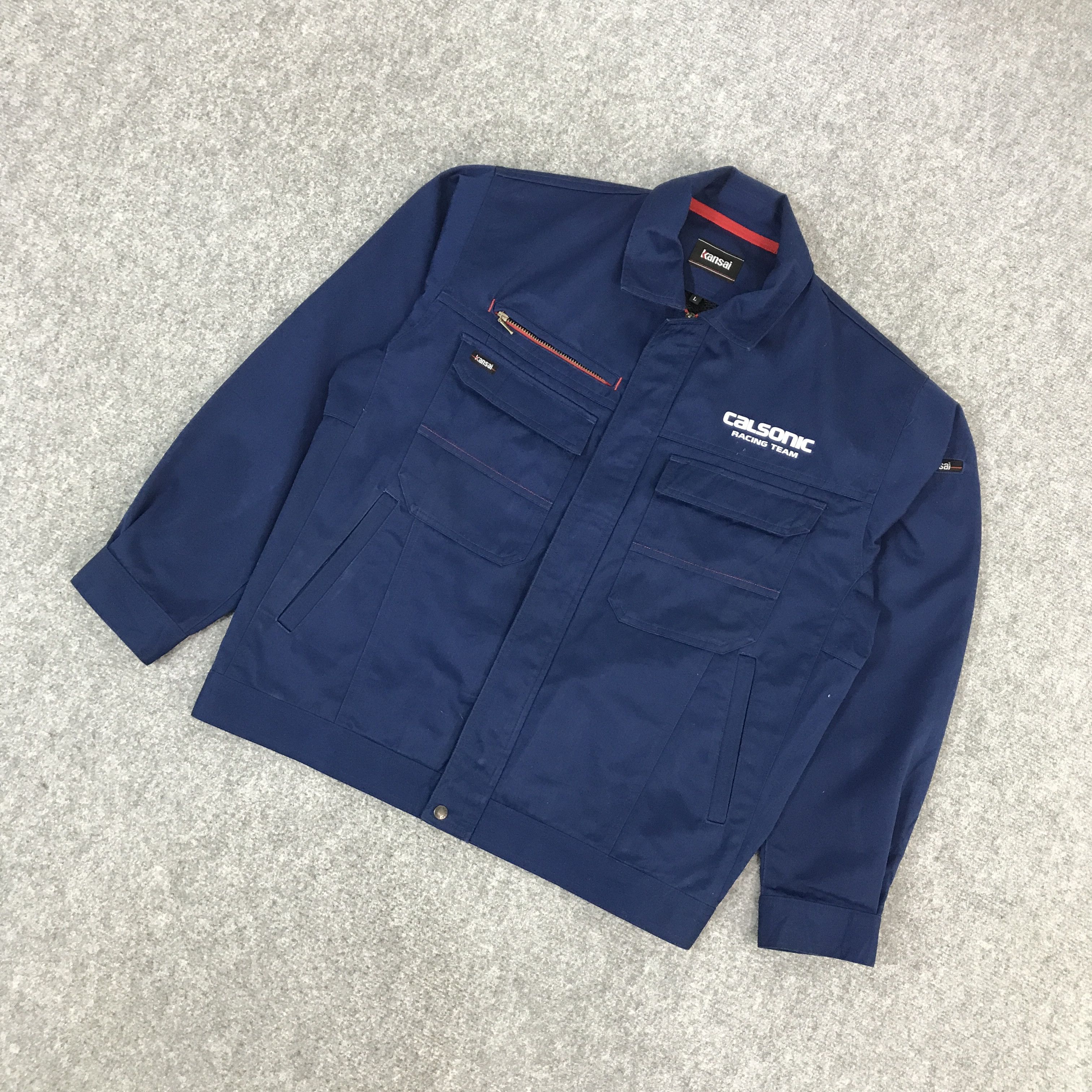Japanese Brand CALSONIC RACING TEAM NISSAN F1 JAPAN JACKET Size US L / EU 52-54 / 3 - 5 Thumbnail