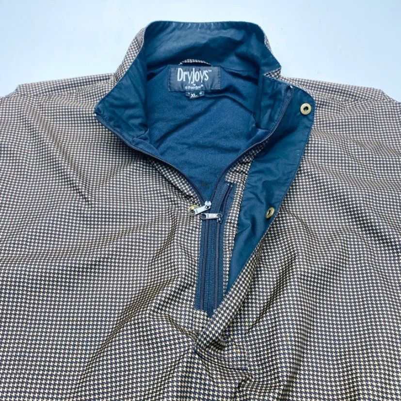 Footjoy FootJoy DryJoys Jacket Mens XL Houndstooth Golf Rain Waterproof Pullover 8035 Size US XL / EU 56 / 4 - 6 Thumbnail