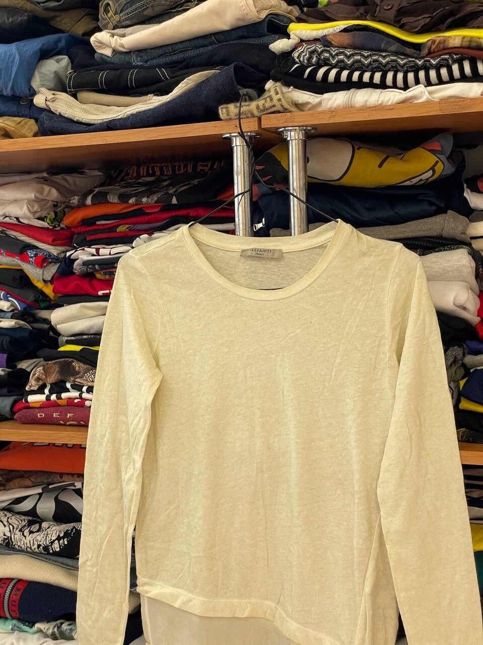 Allsaints AllSaints Avant Garde Long Sleeve Tee T-shirt Abstract Style Size S / US 4 / IT 40 - 7 Thumbnail