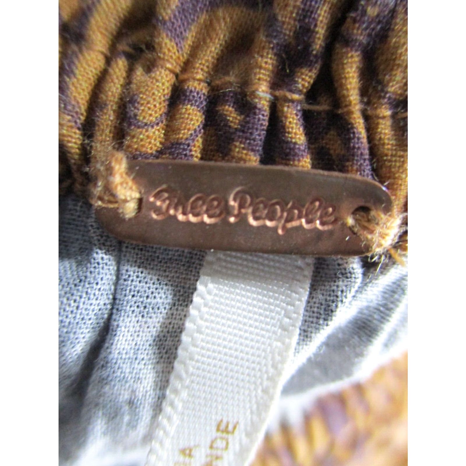 Free People VINTAGE Free People Sophie Mini Dress Womens Small Brown Gray Cotton Size S / US 4 / IT 40 - 3 Thumbnail