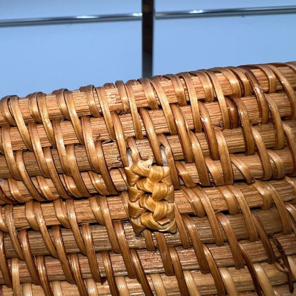 Vintage Vintage Handmade Wicker Basket and Leather Crossbody Bag Size ONE SIZE - 10 Thumbnail