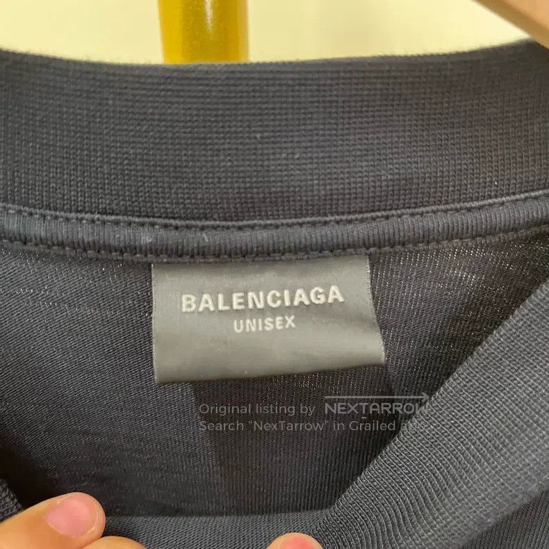 Balenciaga Balenciaga Round Neck Short Sleeve Pure Cotton T-Shirt Size US XS / EU 42 / 0 - 5 Thumbnail