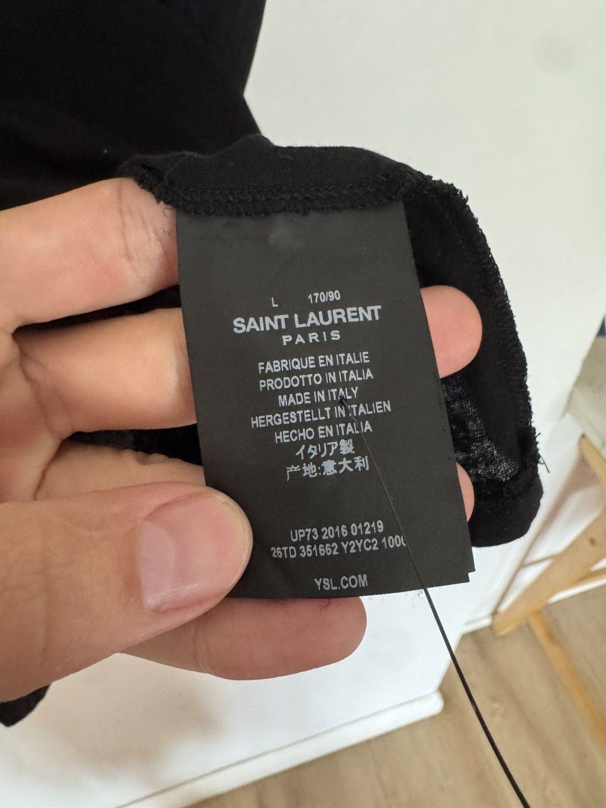 Saint Laurent Paris Hedi Bloodluster T Size US M / EU 48-50 / 2 - 4 Thumbnail