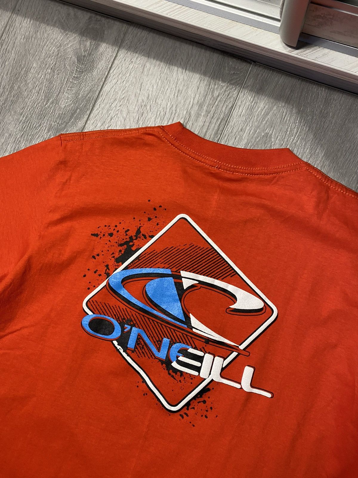 O'Neill × Vintage Vintage 90s Oneill Big Logo Tee Surfing Style Size US L / EU 52-54 / 3 - 6 Thumbnail
