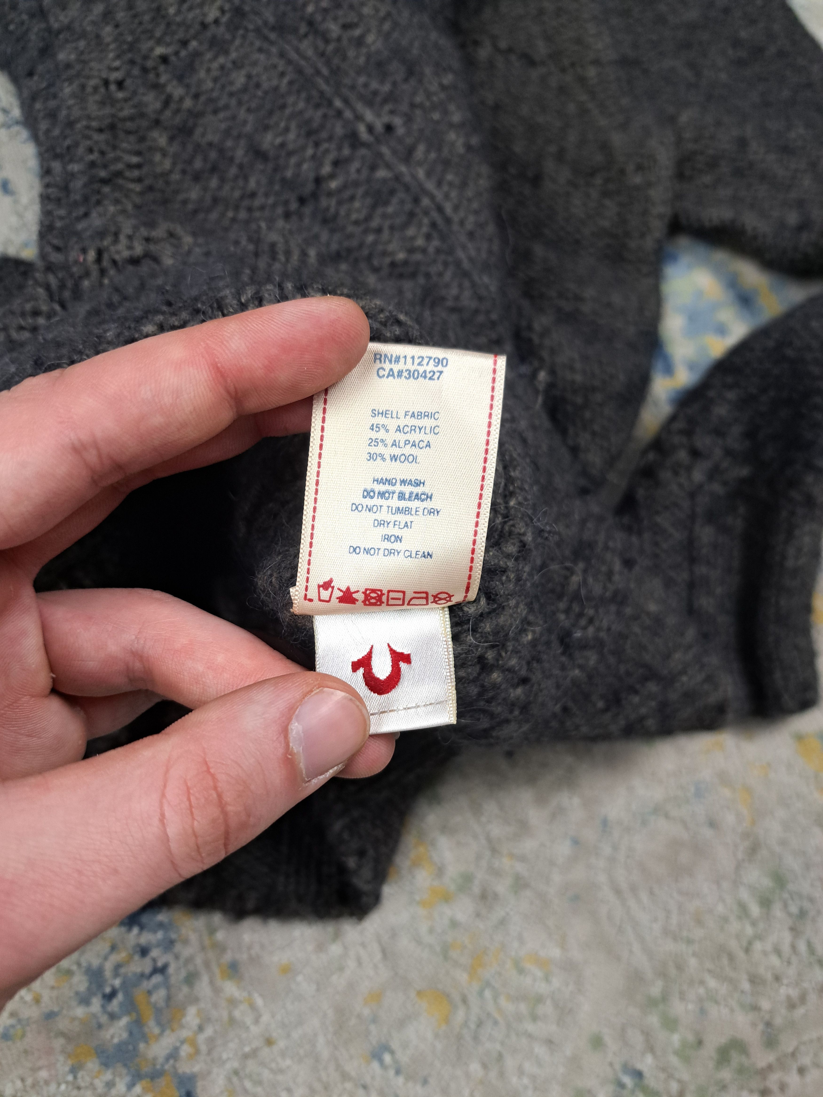 True Religion True Religion Rare Wool Knit Cardigan Drip Swag Chief Keef Size XL / US 12-14 / IT 48-50 - 9 Thumbnail