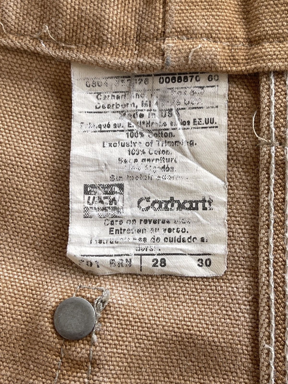 Carhartt Vintage Carhartt Double Knee Distressed Duck Pants Size US 30 / EU 46 - 17 Thumbnail
