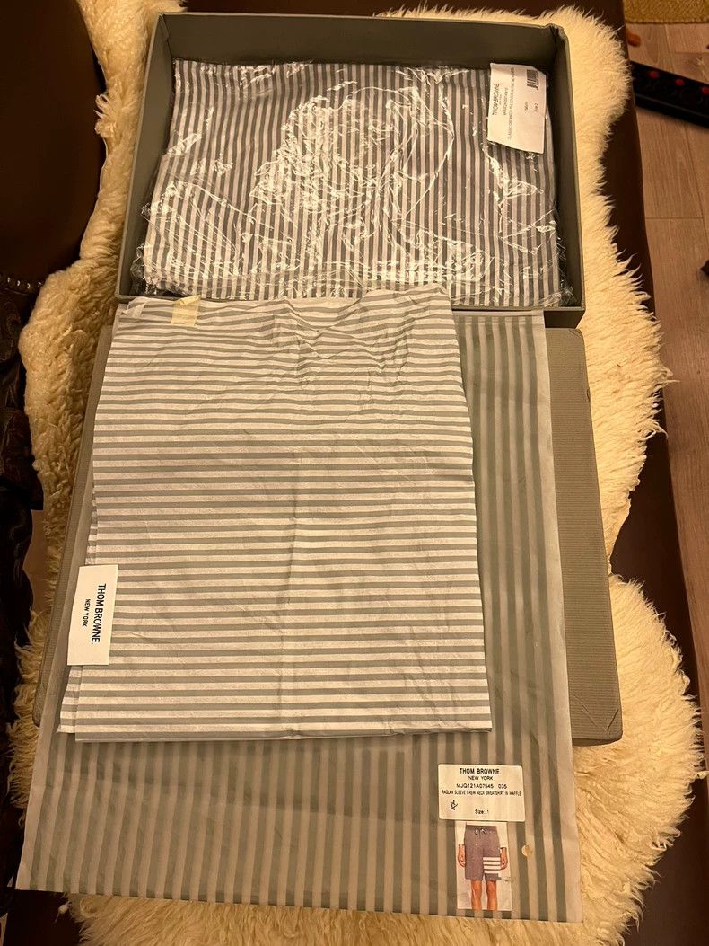 Thom Browne Thom Browne Shirt 2503-Nextarrow Size US S / EU 44-46 / 1 - 9 Thumbnail