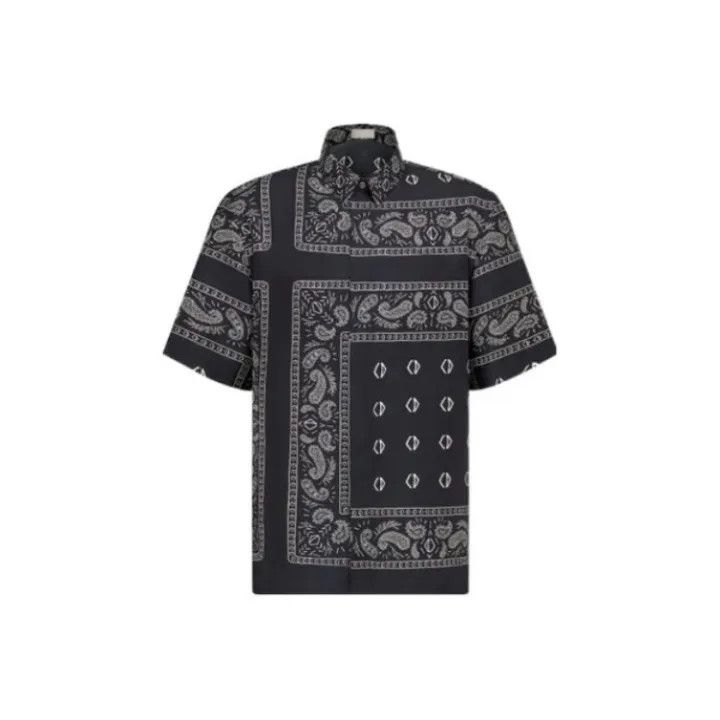 Dior Dior SS22 Patterned Short Sleeve Shirt 0079 Size US M / EU 48-50 / 2 - 1 Thumbnail
