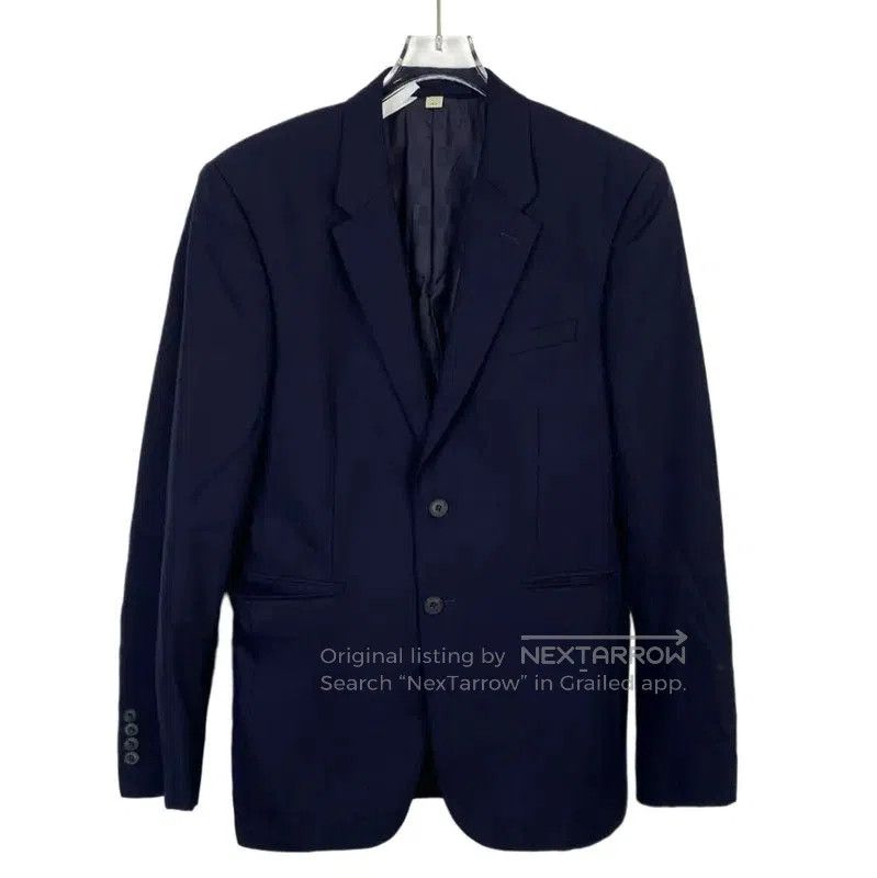 Burberry Burberry Navy Wool Men's Blazer Jacket. Size US S / EU 44-46 / 1 - 1 Thumbnail