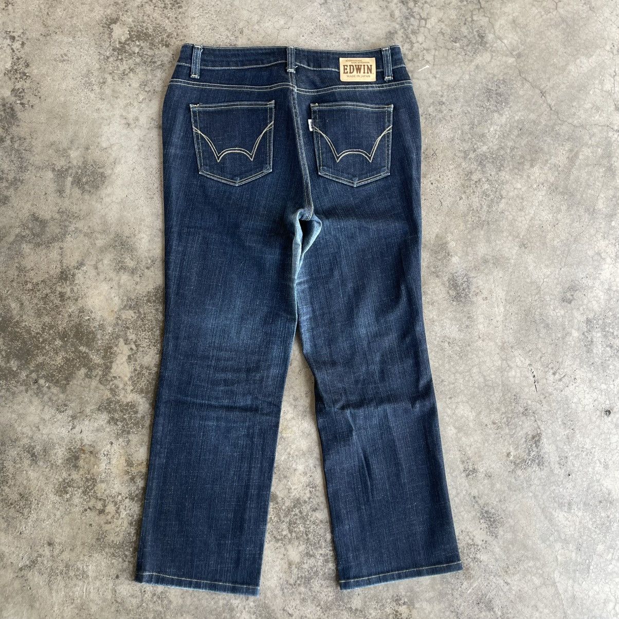 Edwin 🔥Vintage Edwin 404 Japan Made Dark Blue Black Denim Jeans Size US 34 / EU 50 - 4 Thumbnail