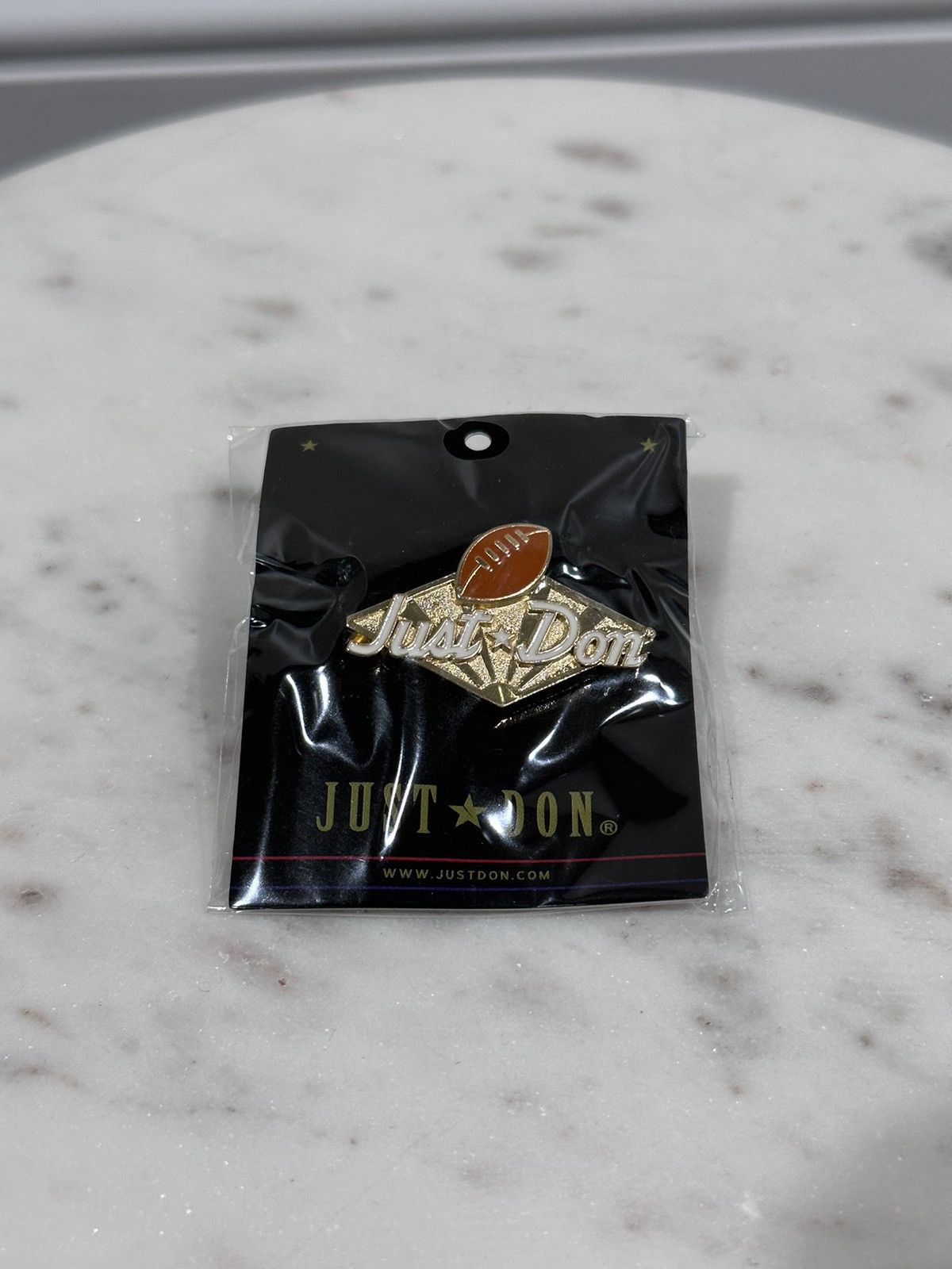 Just Don Just Don NFL Football Logo Gold Pin Size ONE SIZE - 2 Thumbnail