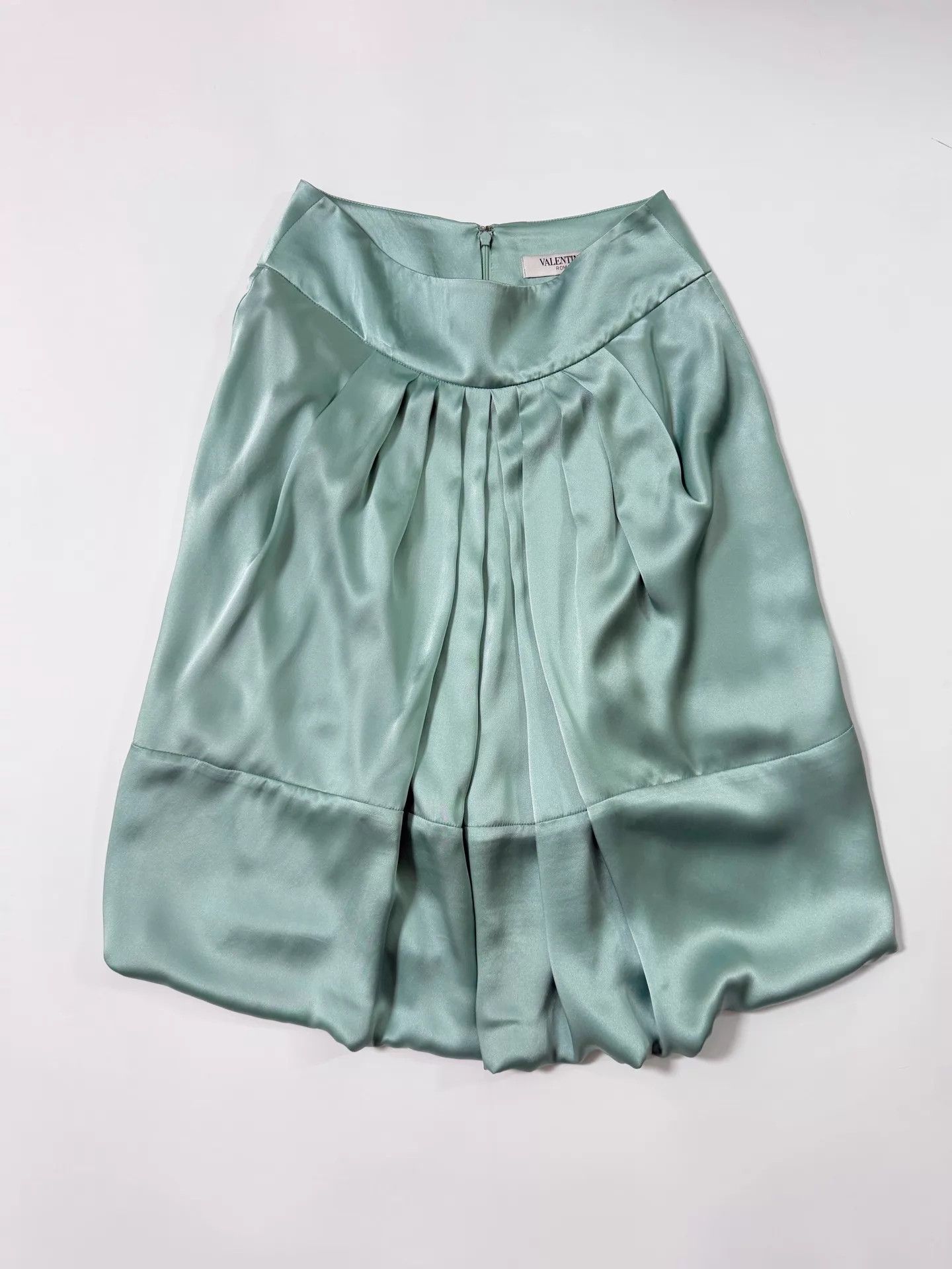 Valentino Valentino 2000s RTW Mint Green Silk Mini Skirt Size 27" / US 4 / IT 40 - 1 Thumbnail