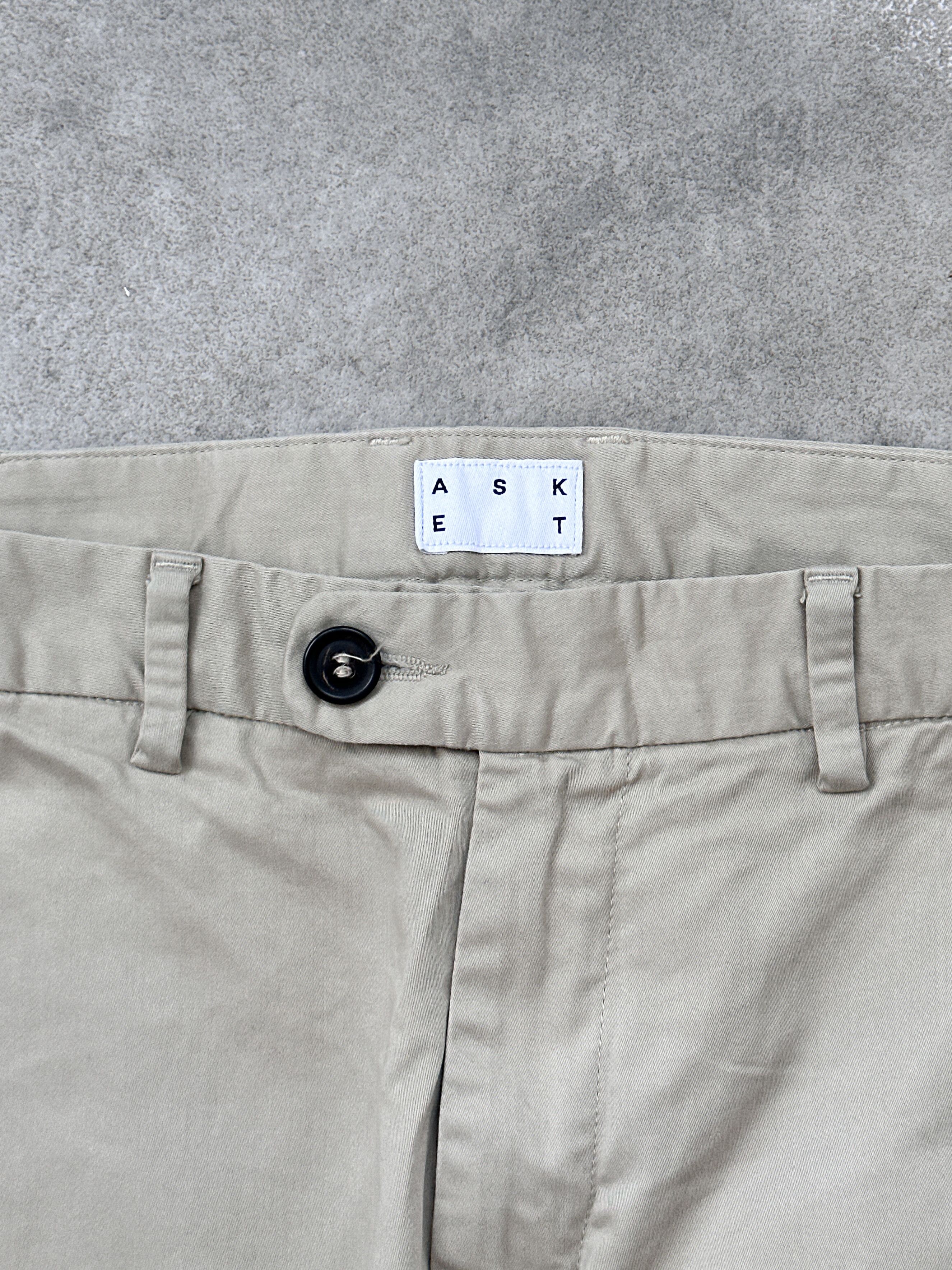 Asket Asket Beige Pants Trousers Size 30" / US 8 / IT 44 - 5 Thumbnail