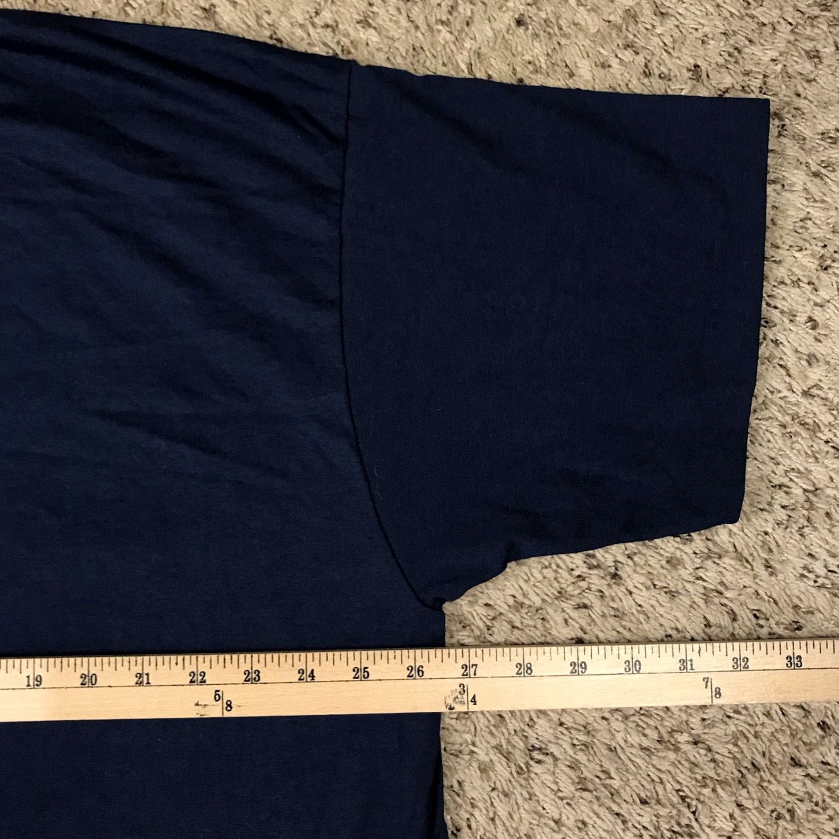 Fruit Of The Loom VINTAGE Fruit of the Loom T-Shirt Unisex Adults 2XL Navy Blue 50/50 Single Stitch 90s Made USA Size US XXL / EU 58 / 5 - 6 Thumbnail