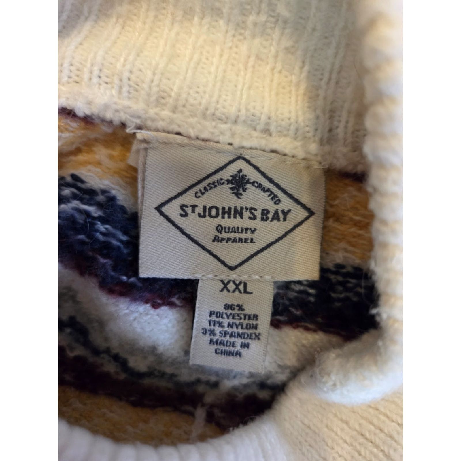 Vintage St. John's Bay Sweater Shirt? (No) Size XXL / US 16-18 / IT 52-54 - 8 Thumbnail