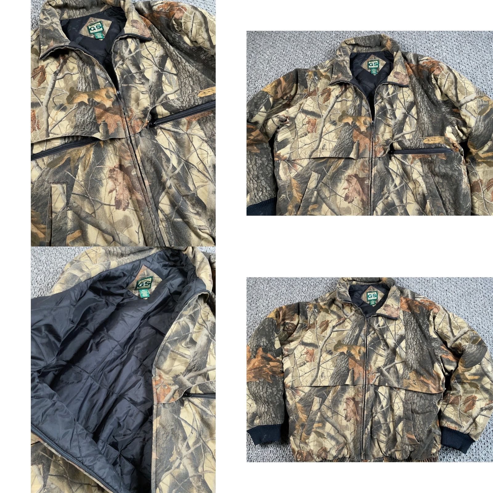 Realtree Gander Mountain Guide Series Camouflage Jacket Adult 2XL Realtree Hardwoods Camo Bomber Jacket Hipster Outdoor 90s Men Size US XXL / EU 58 / 5 - 8 Thumbnail