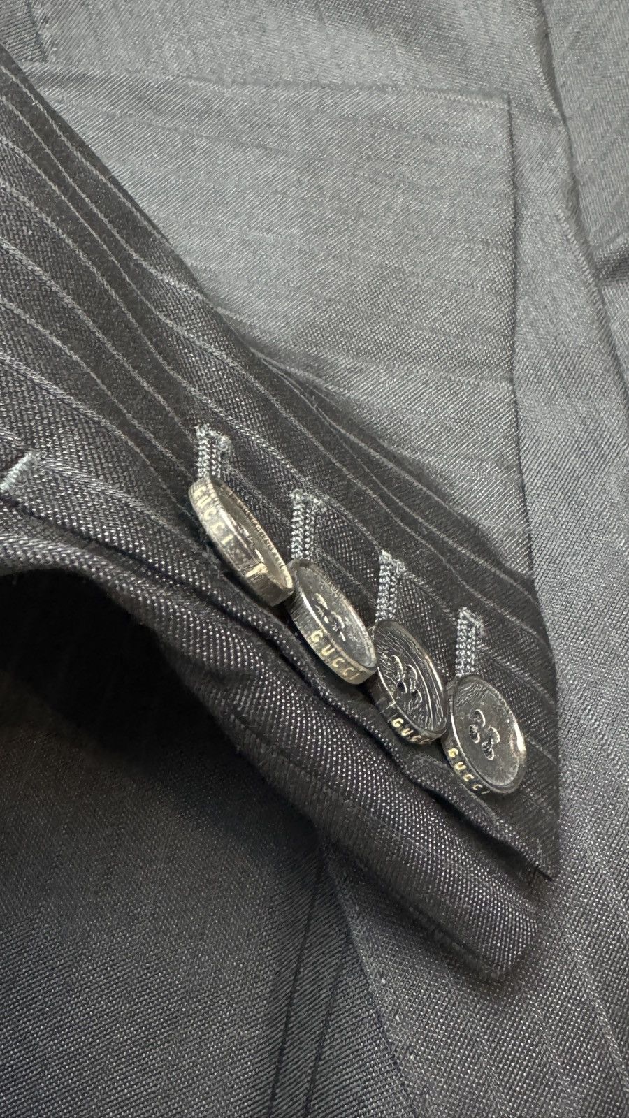 Gucci 00s Gucci Tom Ford Printstripe Blazer ysl dior cdg armani Size 54L - 7 Thumbnail