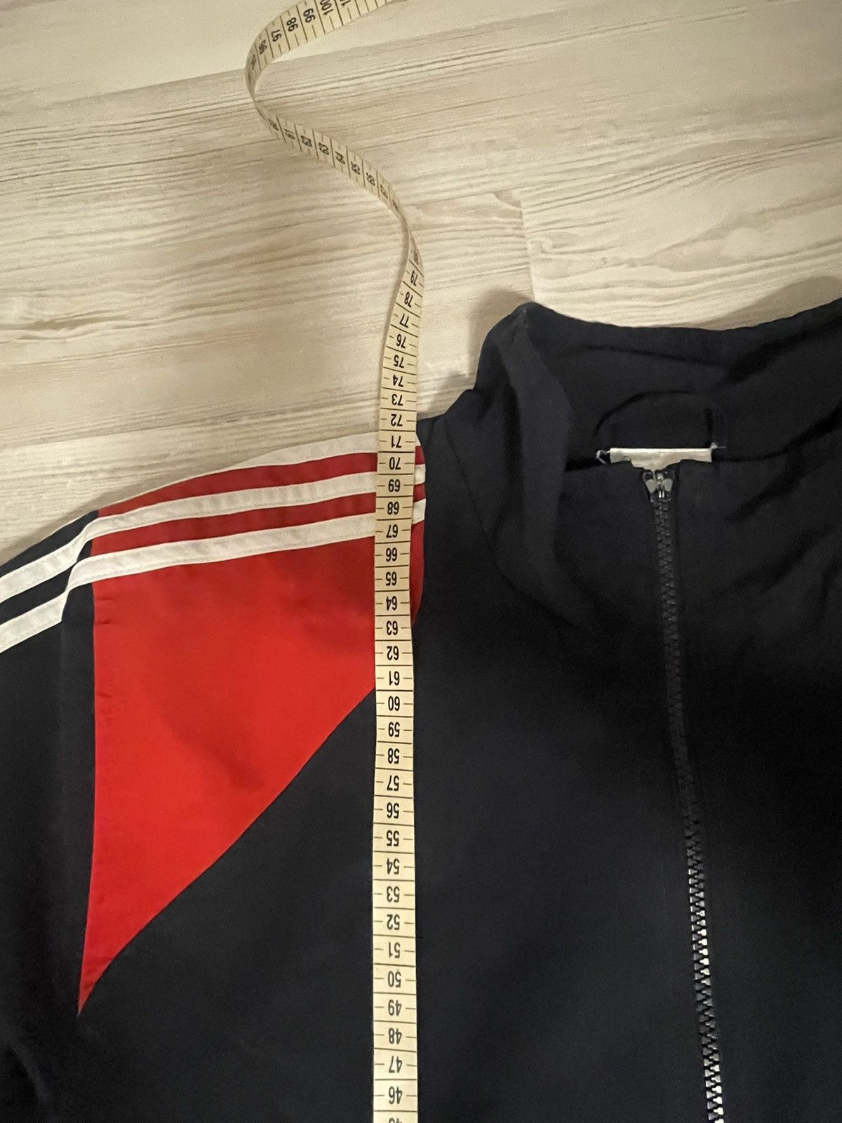 Adidas Retro Adidas red/navy track jacket size L Size US L / EU 52-54 / 3 - 5 Thumbnail