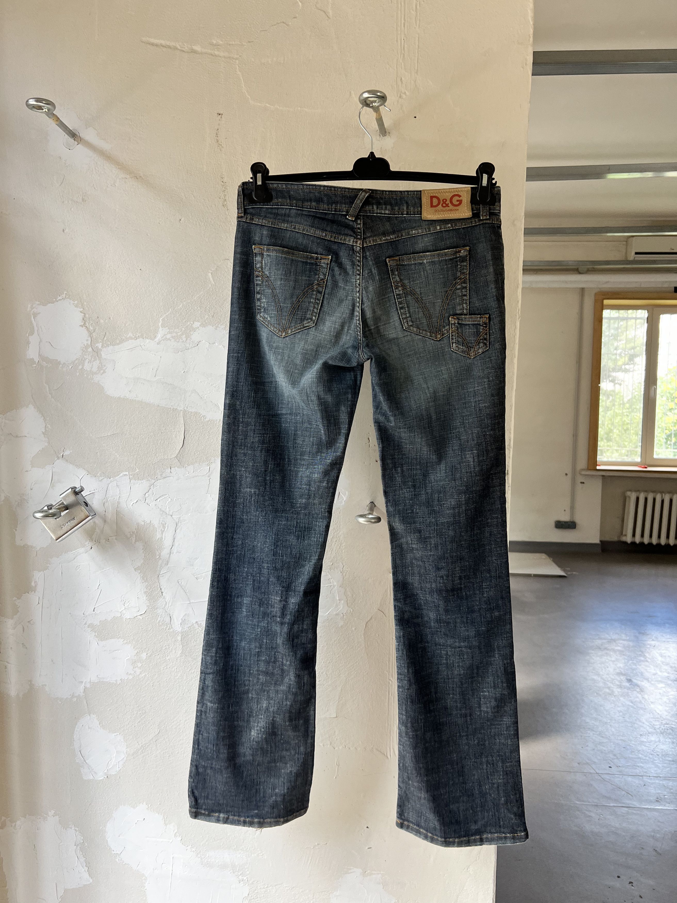 Affliction D&G Vintage Triple Pocket Low Cut Jean 1980s Size 34" / US 12 / IT 48 - 3 Thumbnail