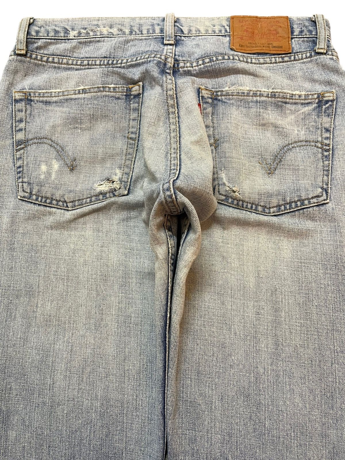 Levi's Vintage 90s Levis Blue Faded Wash Distress Baggy Jeans Size US 32 / EU 48 - 5 Thumbnail